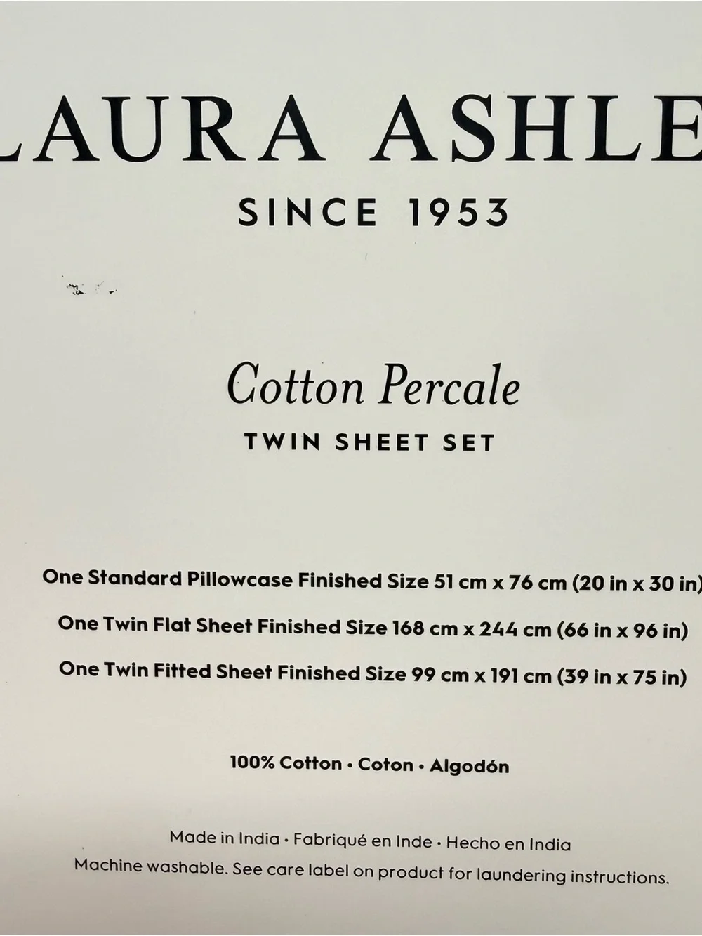 Laura Ashley Floral Ribbon and Bows Cotton Percale Sheet Twin Set NWT - Picture 4 of 6